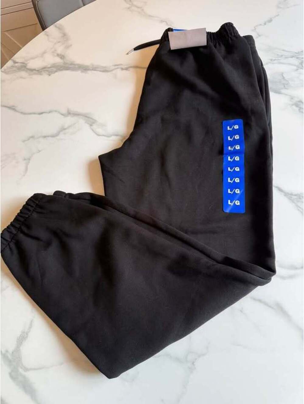 Lazy Pants woman’s black track pants large